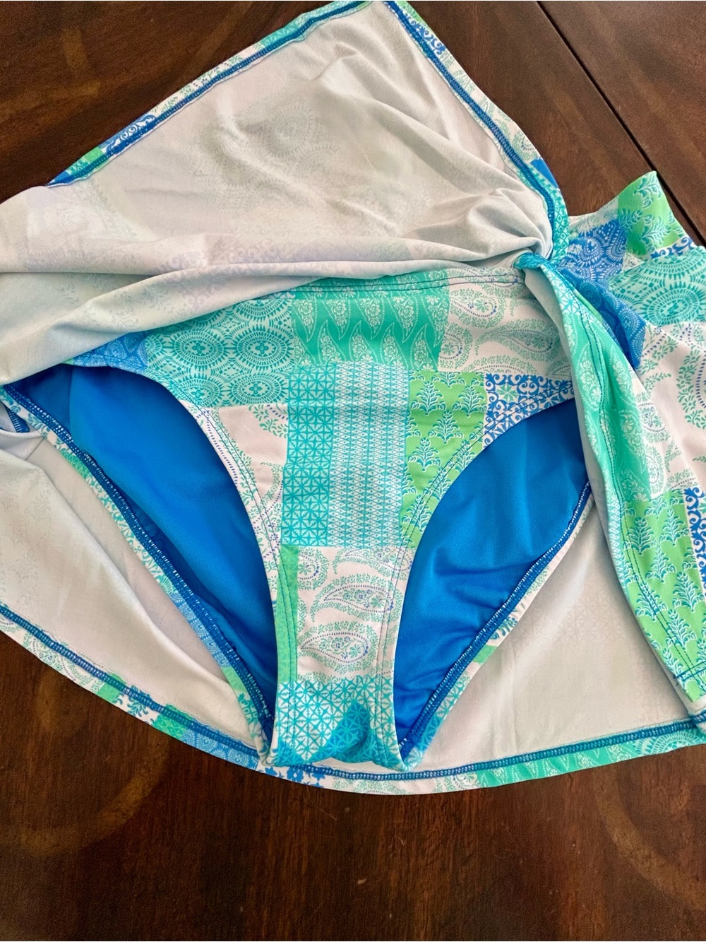 BLEU ROD BEATTIE NWT Swim Suit Skirt Bottoms With A Side Slit - Size 8 - Picture 6 of 16